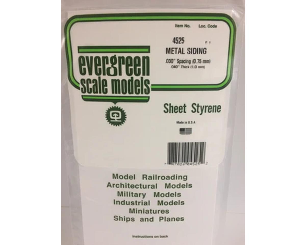 Evergreen Metal Siding - 12 x 24"  30.5 x 61cm -- .030"  .08cm Spacing