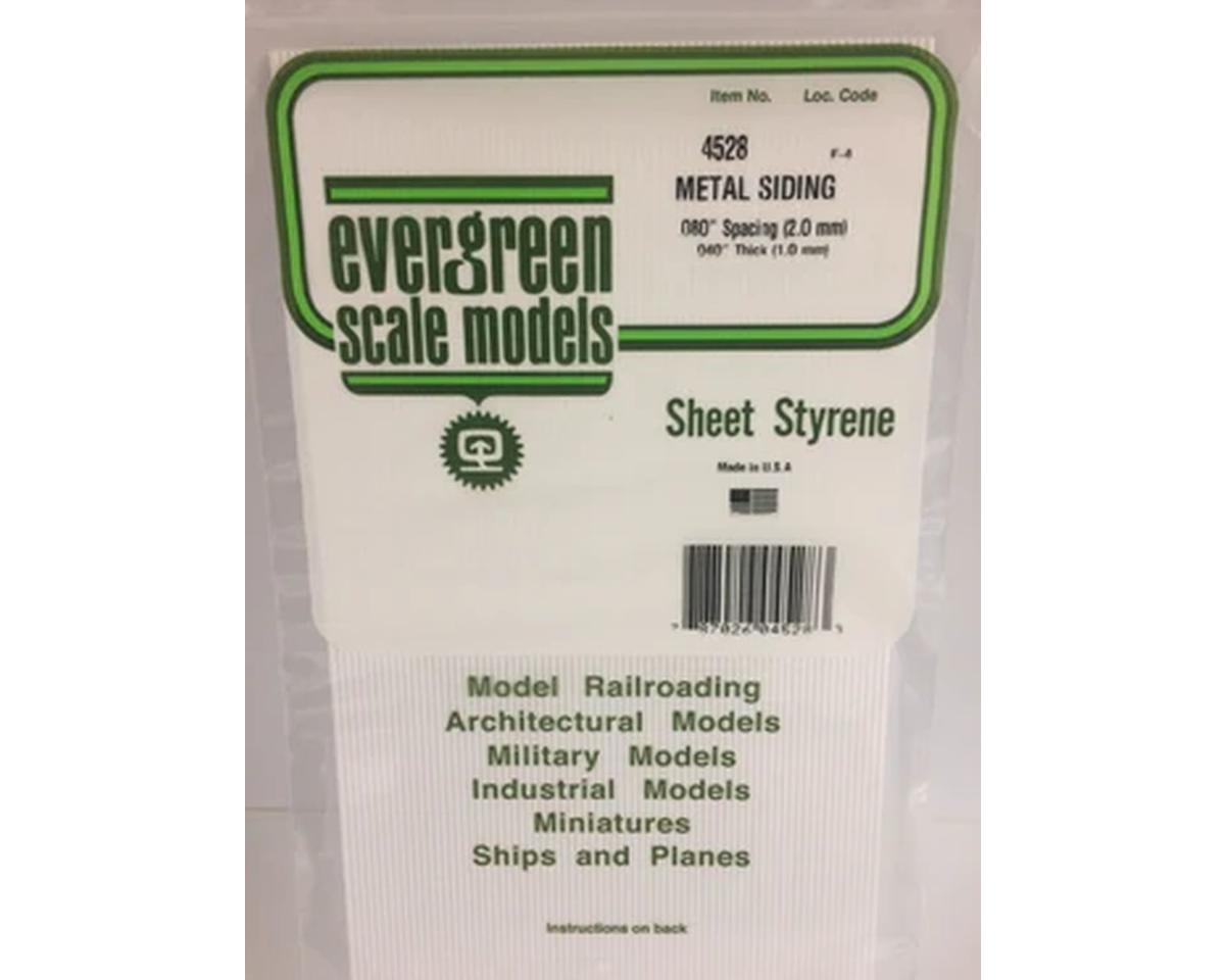 Evergreen Metal Siding - 12 x 24"  30.5 x 61cm -- .080"  .20cm Spacing