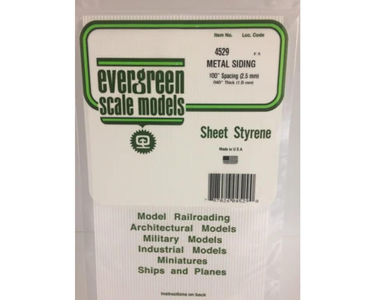 Evergreen Metal Siding - 12 x 24"  30.5 x 61cm -- .100"  .25cm Spacing