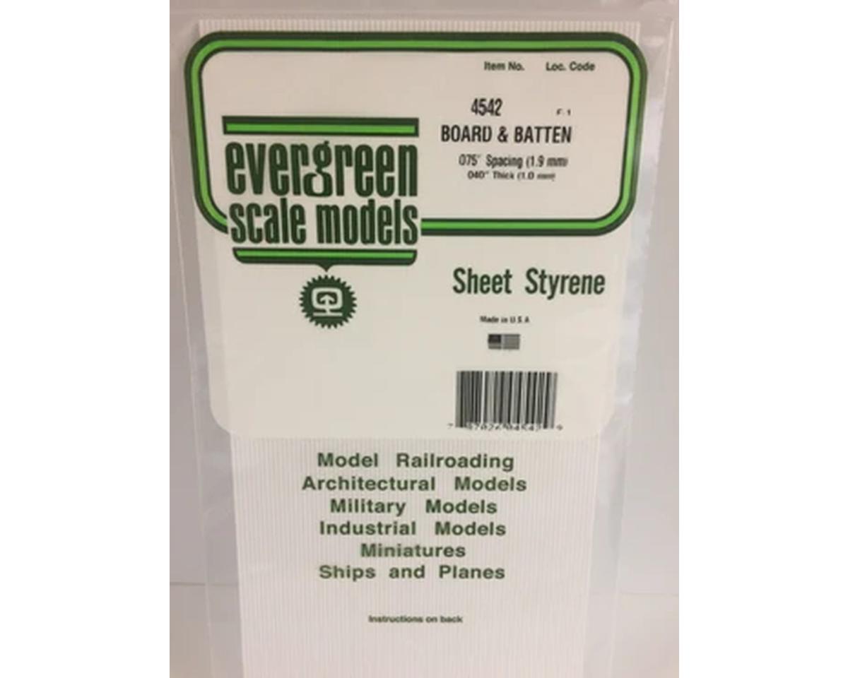 Evergreen Board & Batten 12x24" -- .075" Spacing