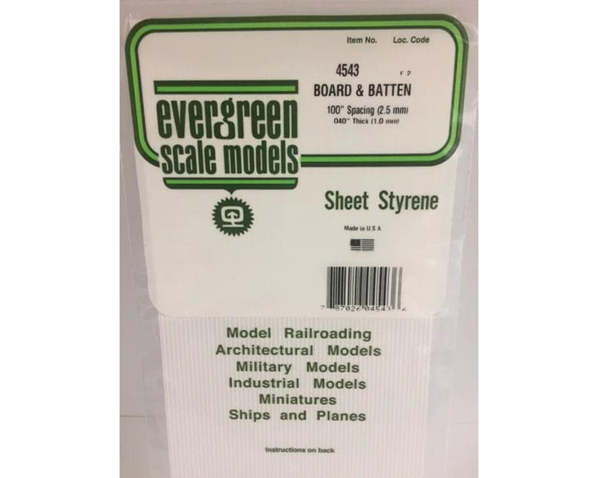 Evergreen Board & Batten 12x24" -- .100" Spacing