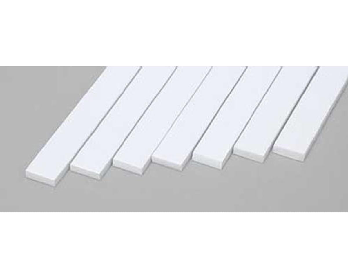 Evergreen Styrene Strip .080" Thick - 14" Long -- x .250" pkg(7)
