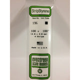 Evergreen Styrene Strip -- 3/16 x 3/16 pkg(4)