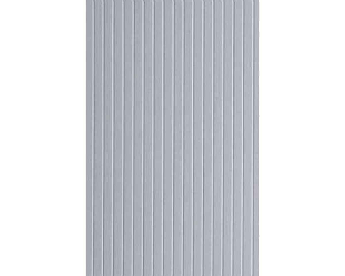 Evergreen 6 x 12" Styrene Siding Sheet, V-Groove .020" Thick -- .100" Spacing