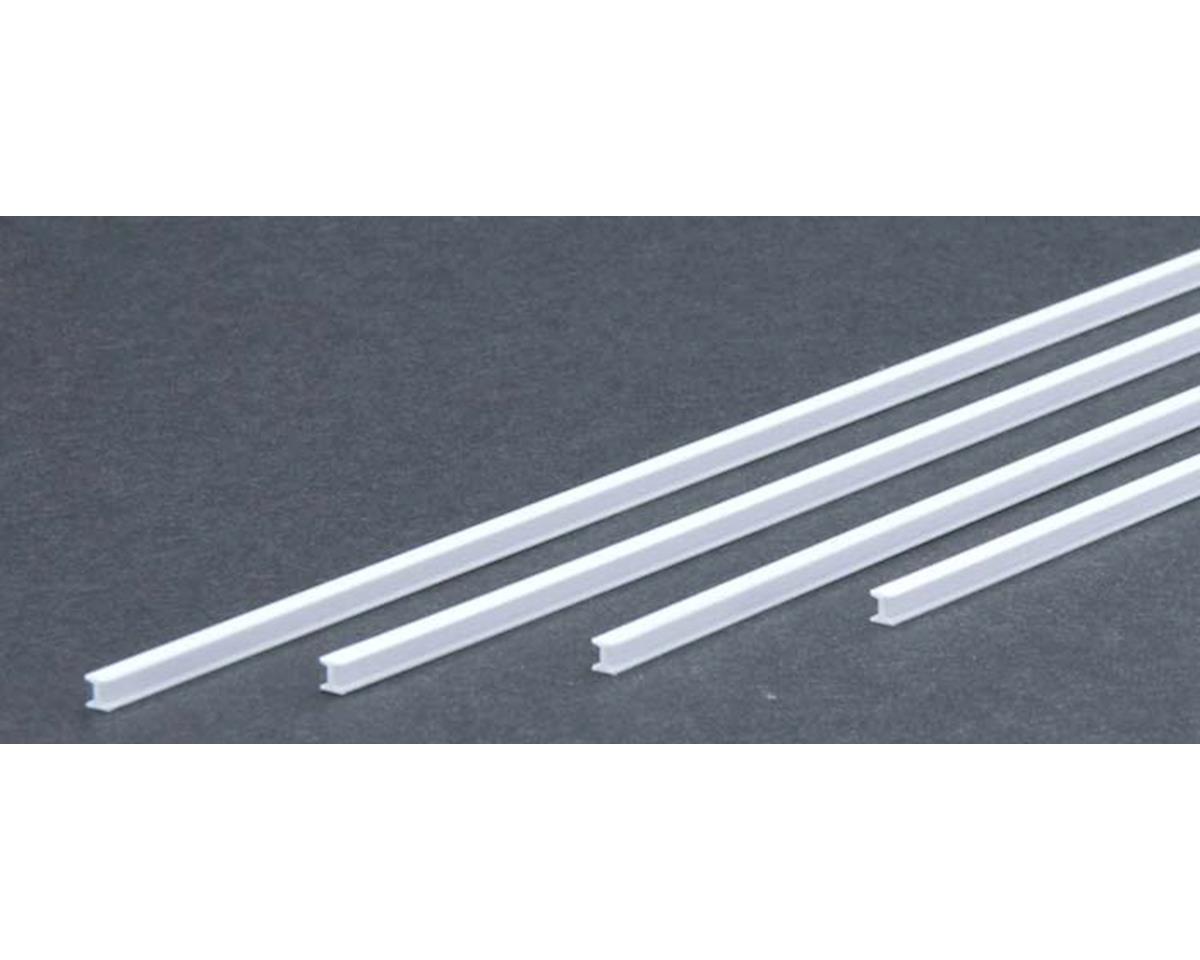 Evergreen 14" Styrene H-Column -- .100"  .25cm  pkg(4)