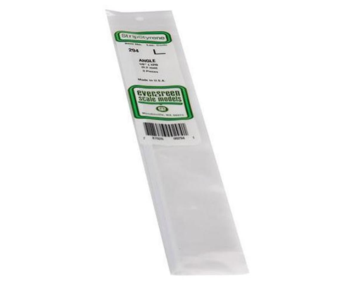 Evergreen 14" Styrene Angles -- .125"  .32cm pkg(3)