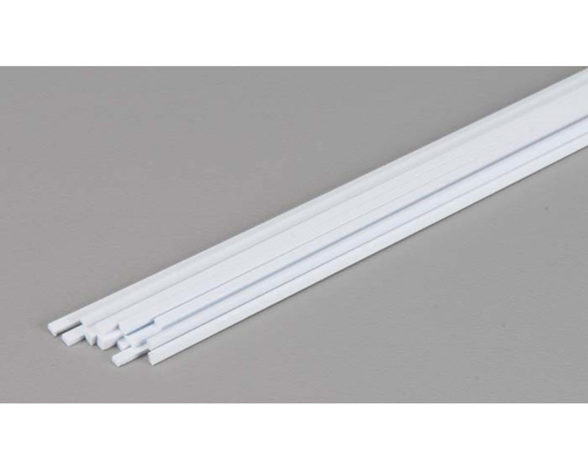 Evergreen Opaque White Styrene Strips .040" Thick, 24" Long -- .080" Wide pkg(15)
