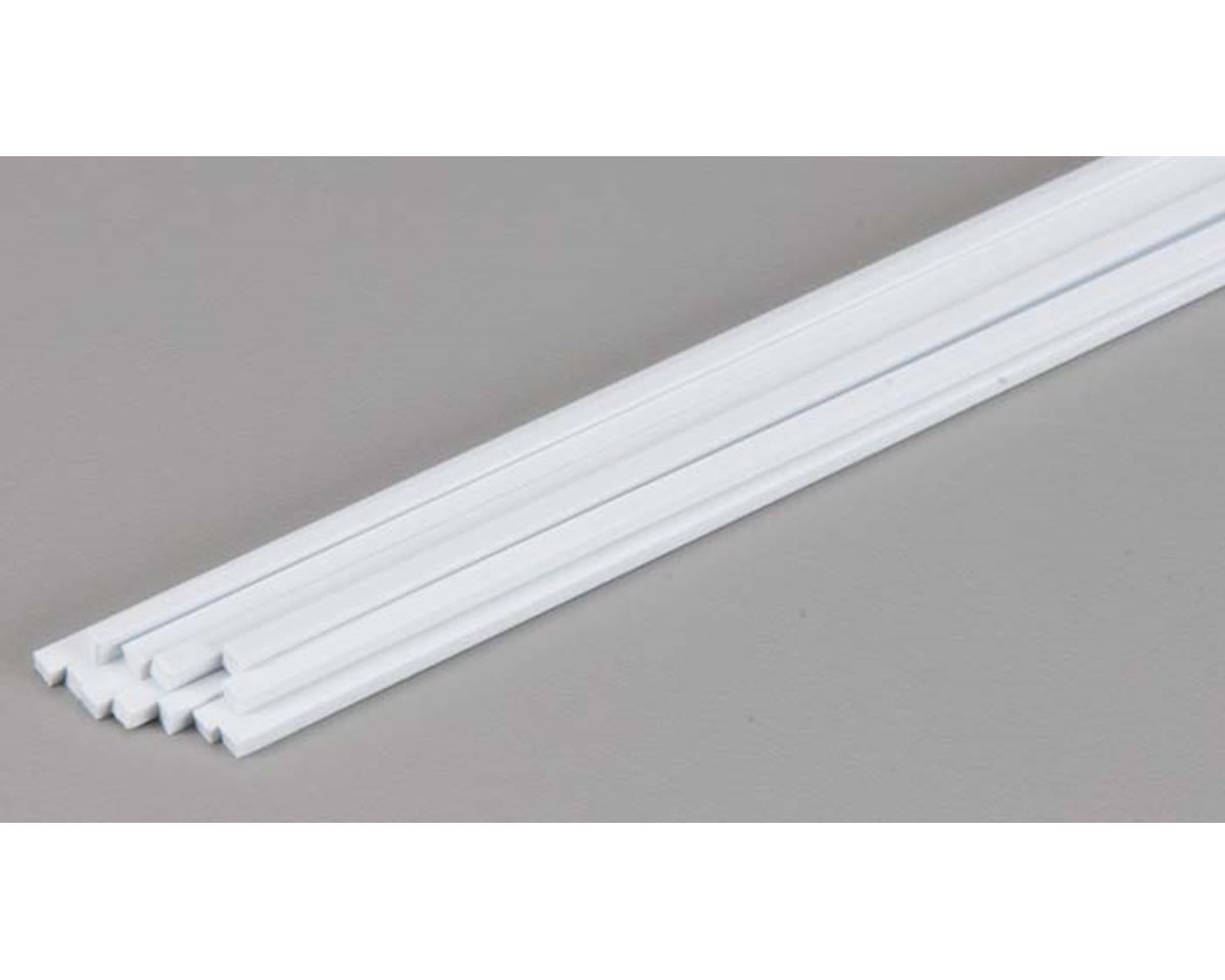 Evergreen Opaque White Styrene Strips .080" Thick, 24" Long -- .100" Wide pkg(12)