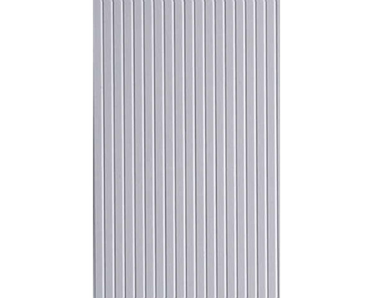 Evergreen Styrene Siding - Novelty  (6 x 12 x .040" Sheet) -- .083" Spacing; 7-1/4 HO Inches