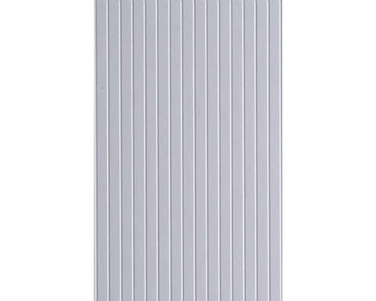 Evergreen 6 x 12" Styrene Siding Sheet, V-Groove .040" Thick -- .100" Spacing
