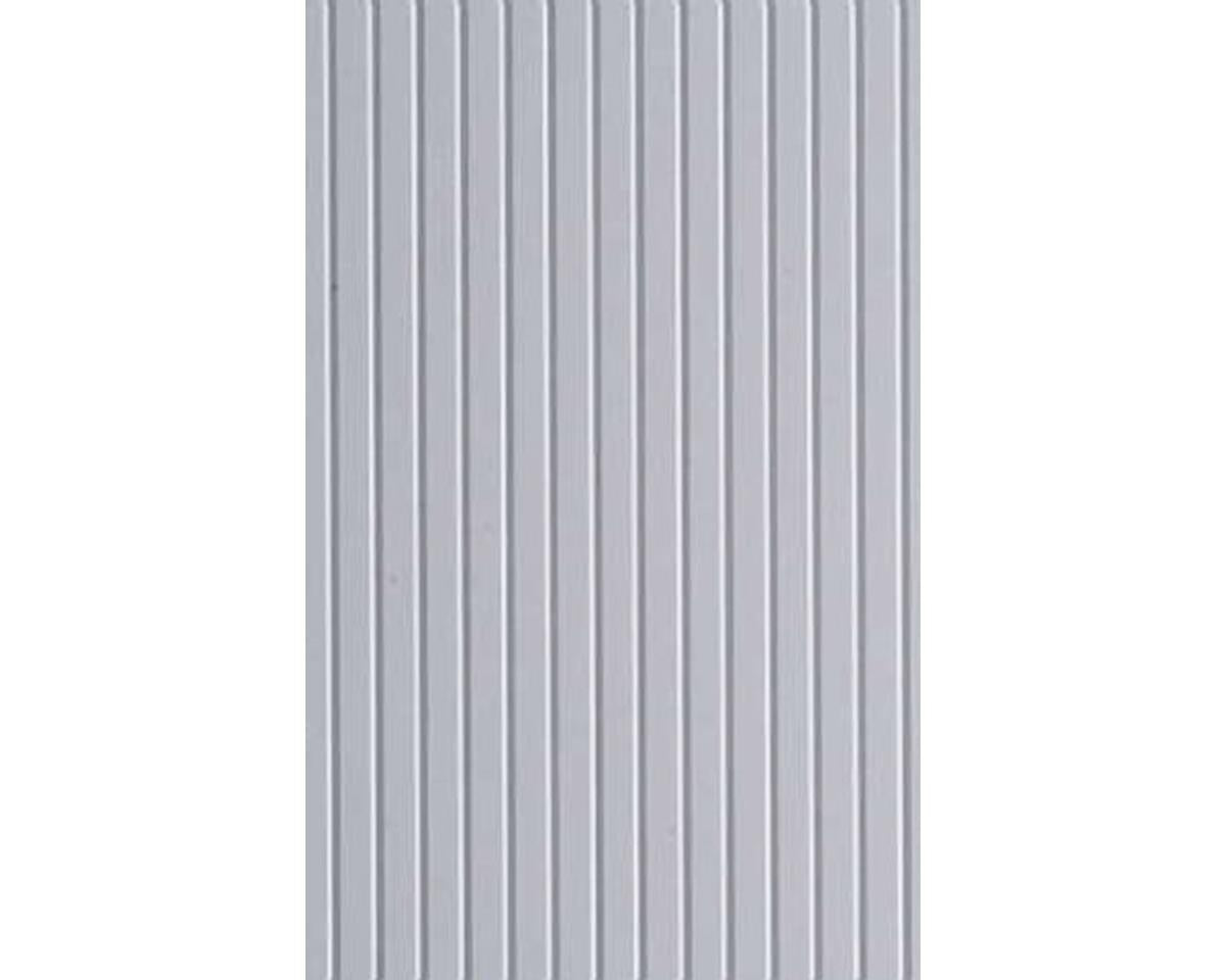 Evergreen Styrene Siding - Novelty  (6 x 12 x .040" Sheet) -- .109" Spacing; 9-1/4 HO Inches