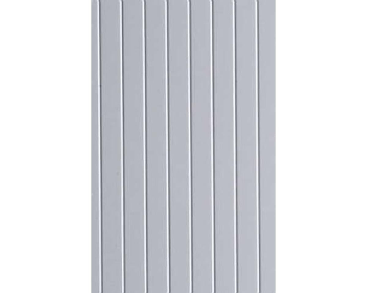 Evergreen 6 x 12" Styrene Siding Sheet, V-Groove .040" Thick -- .188" Spacing