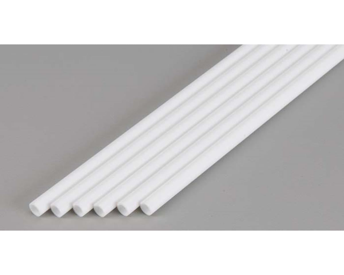 Evergreen Opaque White Styrene Tubes - 24"  61cm Long -- 7/32"  .55cm Diameter pkg(6)