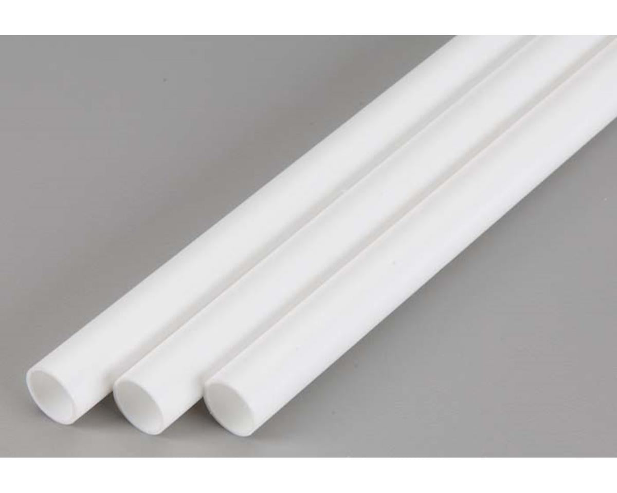 Evergreen Opaque White Styrene Tubes - 24"  61cm Long -- 1/2"  1.27cm Diameter pkg(3)