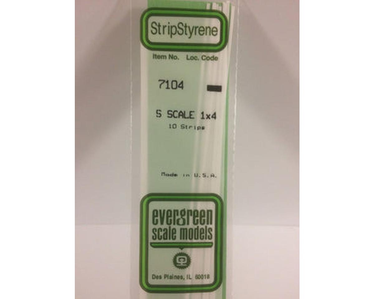 Evergreen Styrene Strips -- 1 x 4"