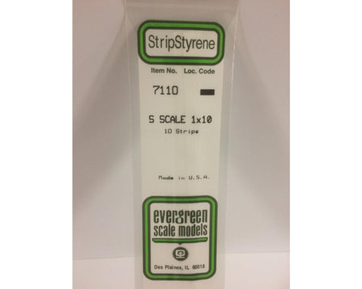 Evergreen Styrene Strips -- 1 x 10"
