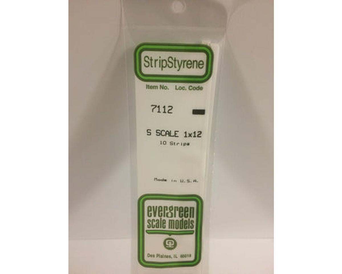 Evergreen Styrene Strips -- 1 x 12"