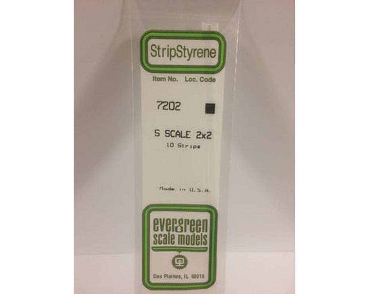 Evergreen Styrene Strips 2" -- 2 x 2"