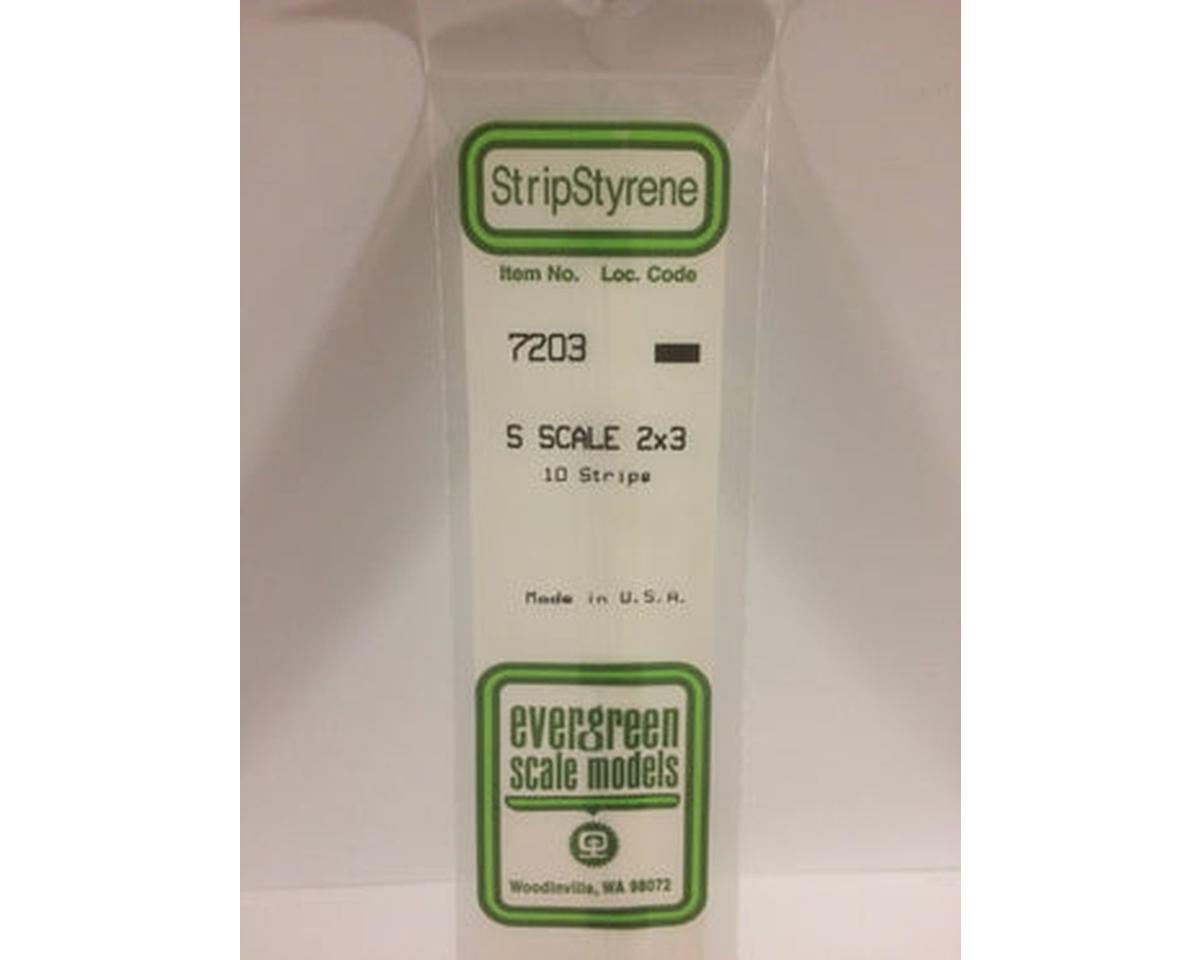 Evergreen Styrene Strips 2" -- 2 x 3"