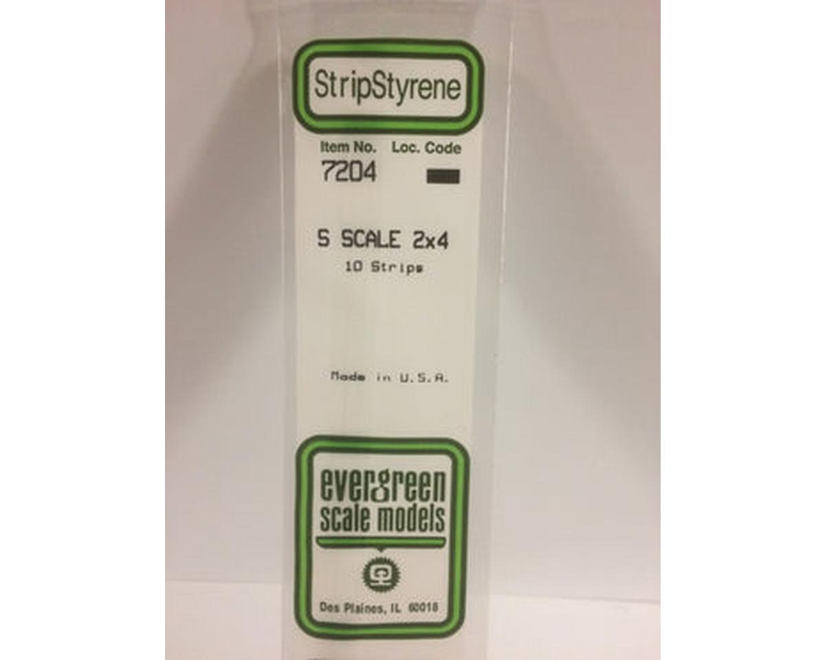 Evergreen Styrene Strips 2" -- 2 x 4"