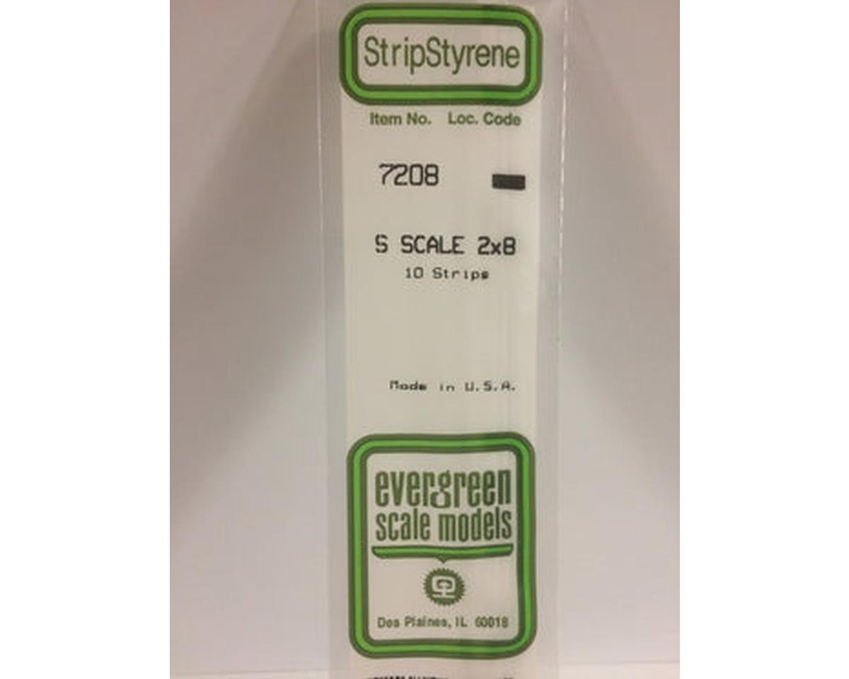 Evergreen Styrene Strips 2" -- 2 x 8"