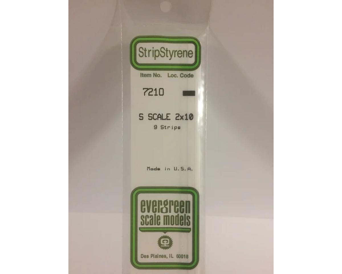 Evergreen Styrene Strips 2" -- 2 x 10"