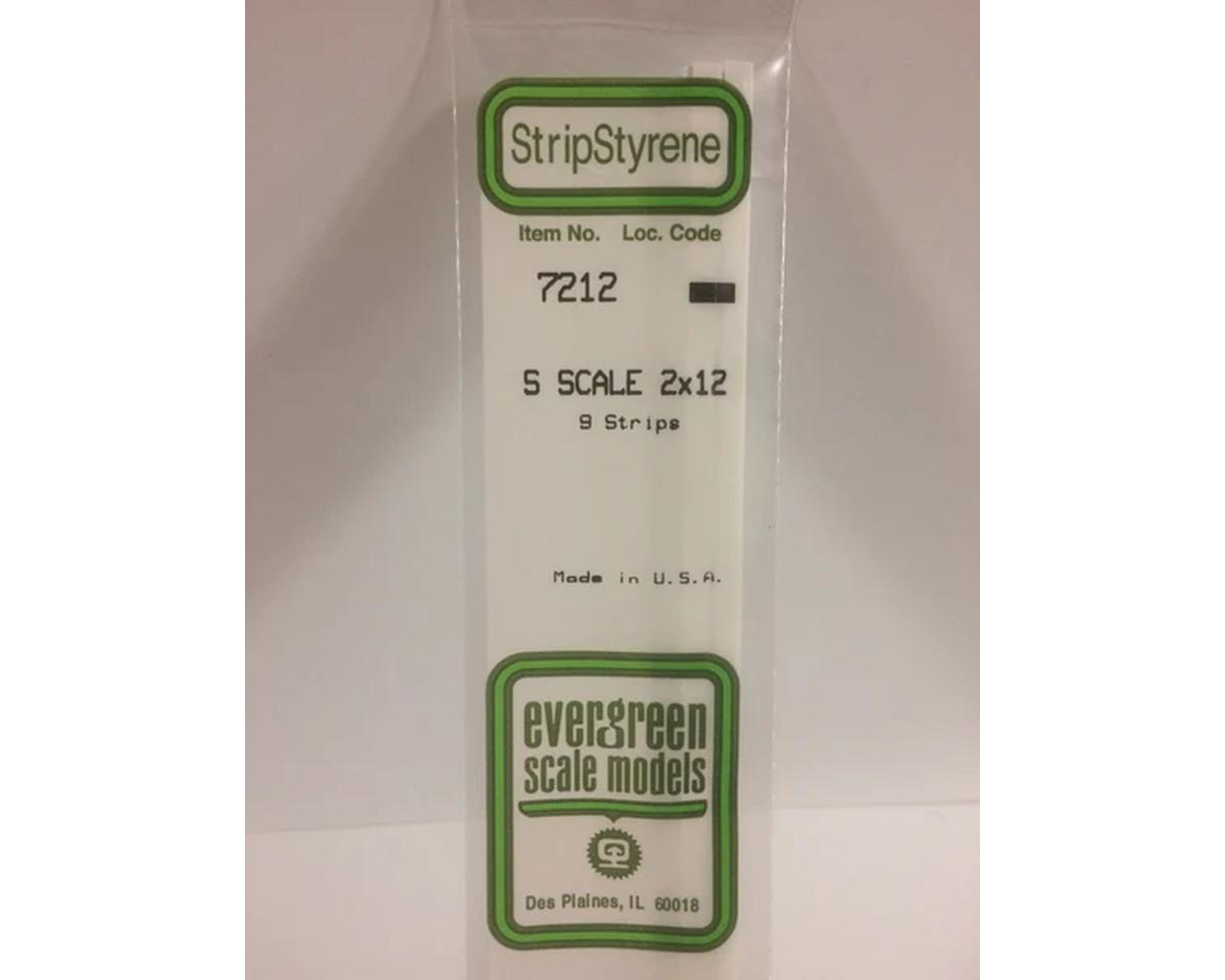 Evergreen Styrene Strips 2" -- 2 x 12"