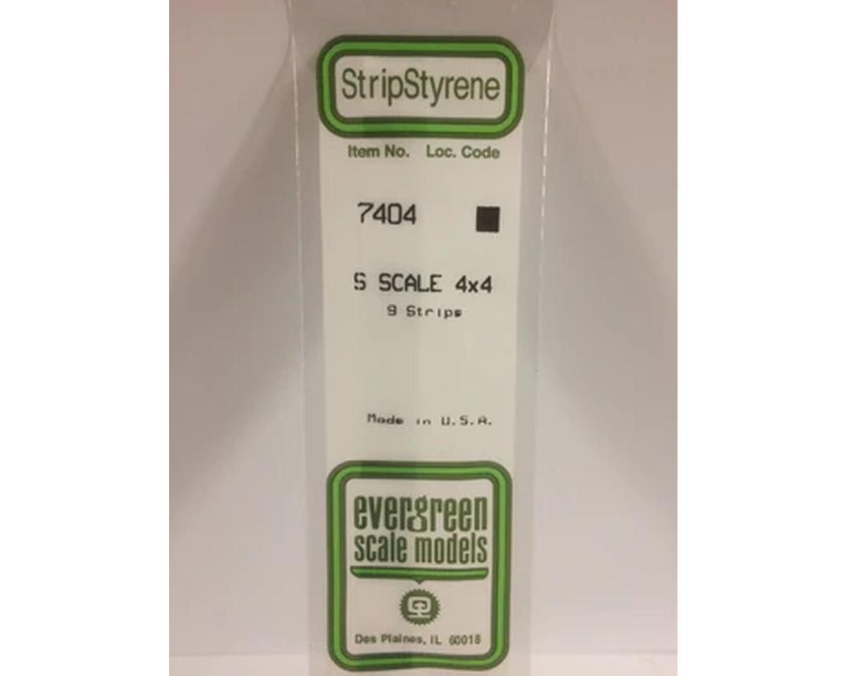 Evergreen Styrene Strips 4" -- 4x4"