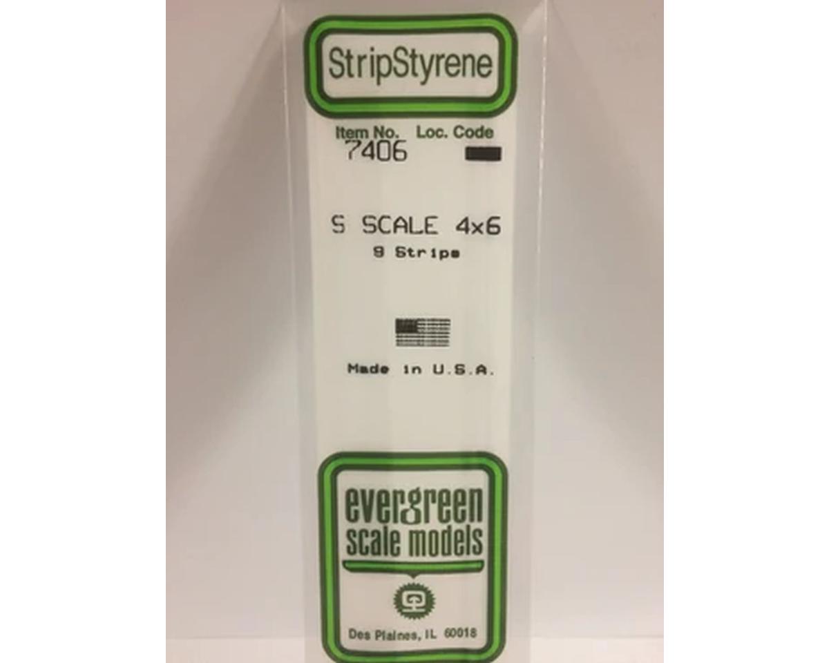 Evergreen Styrene Strips 4" -- 4 x 6"