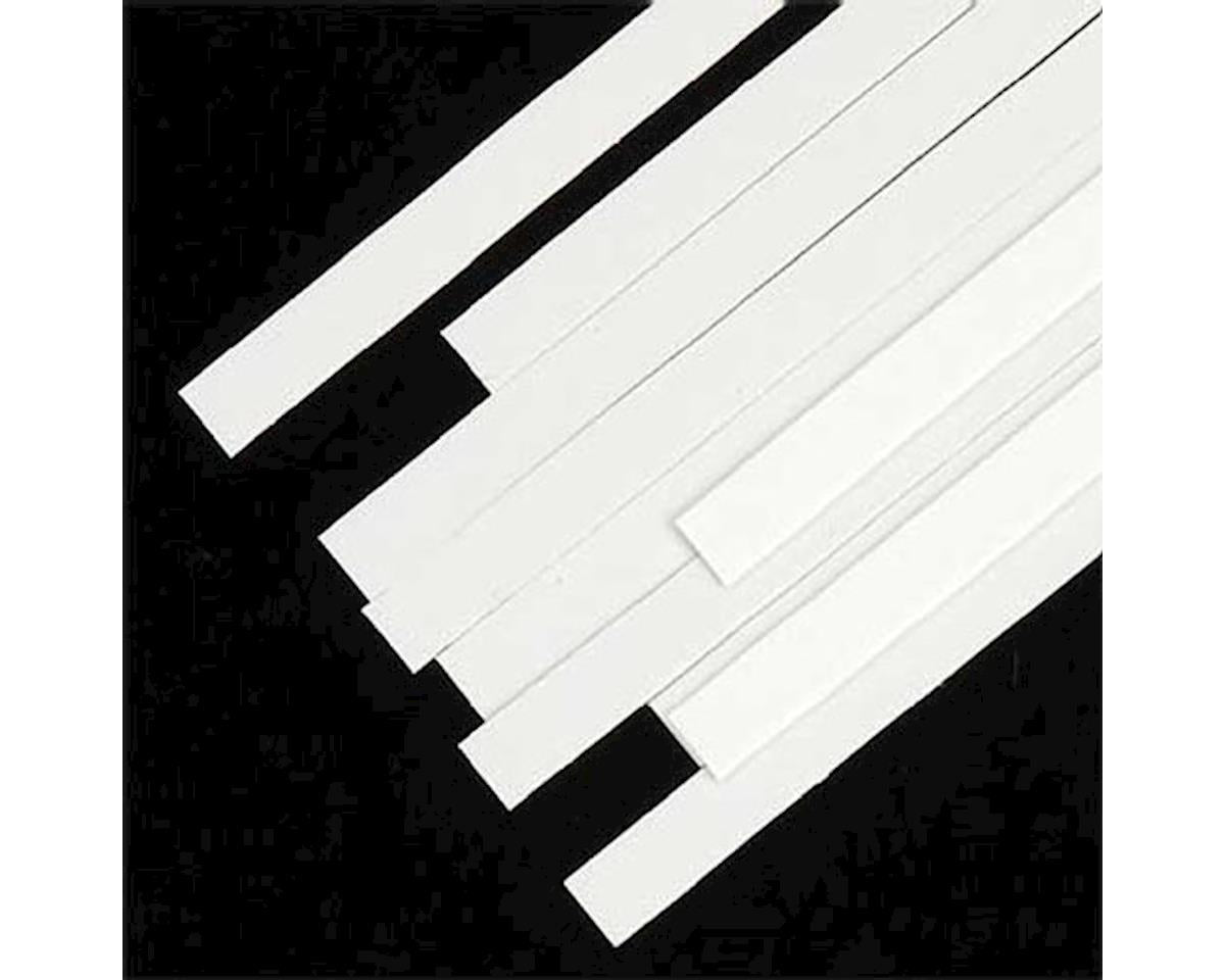 Evergreen HO Scale Styrene Strip pkg(10) -- 1 x 12"