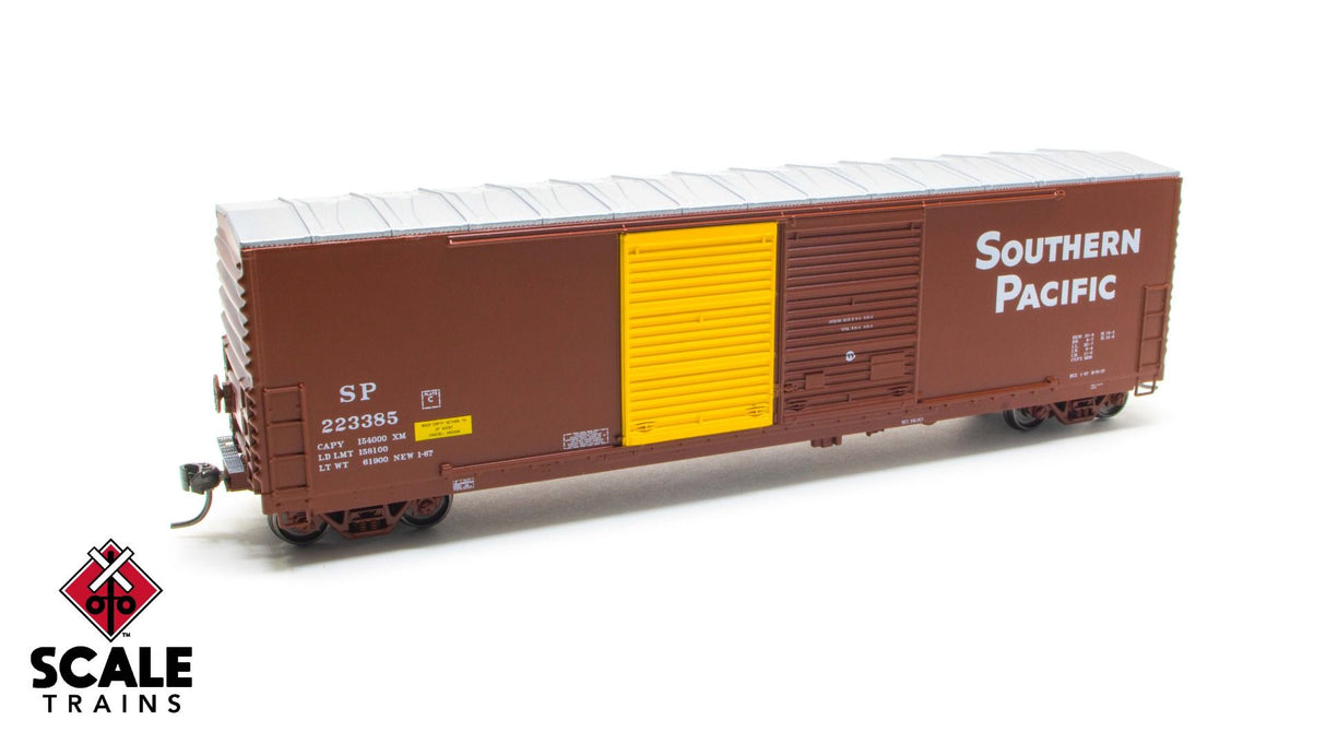 ExactRail Express HO Scale Gunderson 5200 Double-Door Boxcar, Southern Pacific/SP/Return to Eugene Oregon / 223410 /