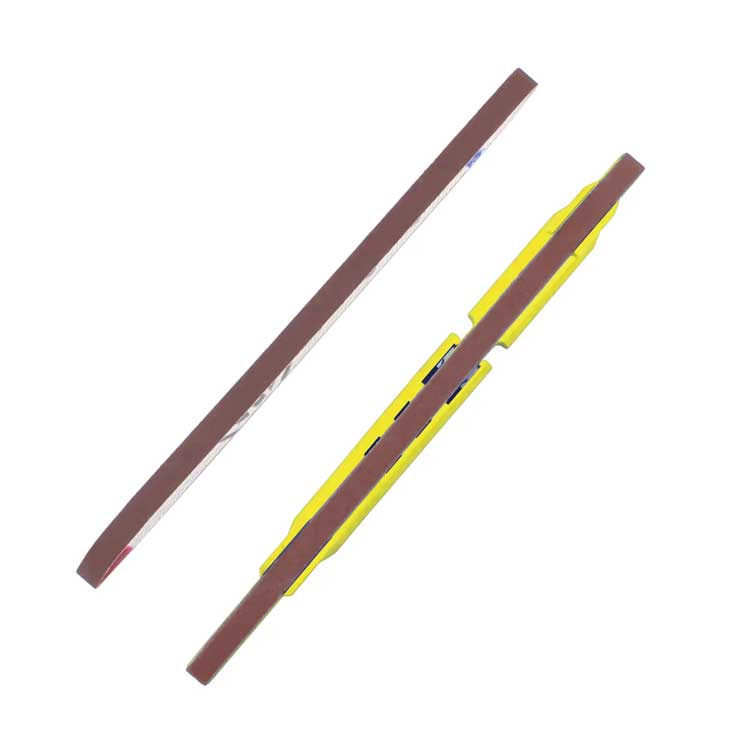 Excel 55725 Sanding Stick with 2 Belts -- 400 Grit (yellow)