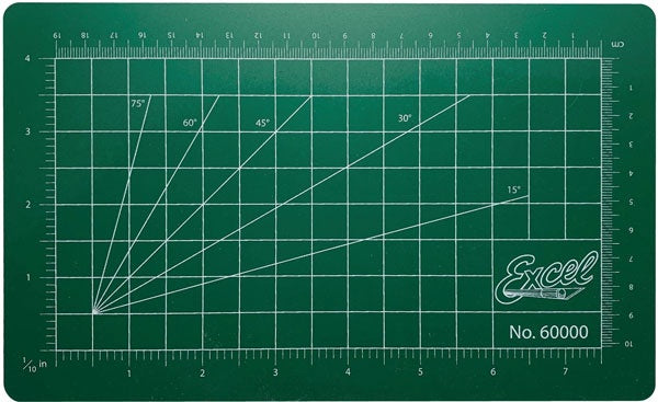 Excel Self-Healing Cutting Mat - Green -- 5-1/2 x 9"