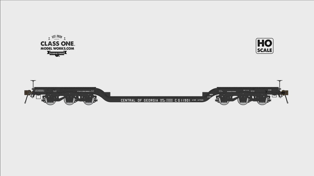 GSC Heavy Duty Flatcar - Central of Georgia #11901