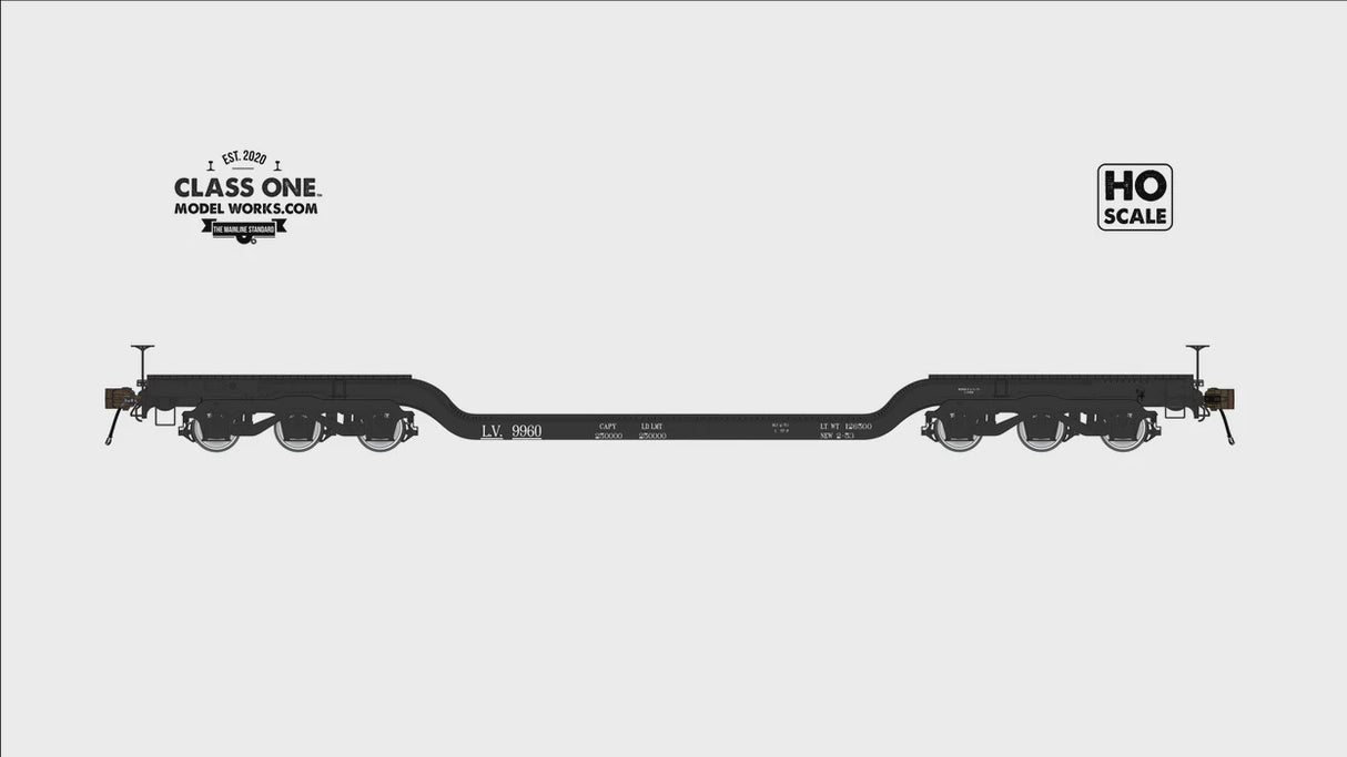 GSC Heavy Duty Flatcar - Lehigh Valley #9960