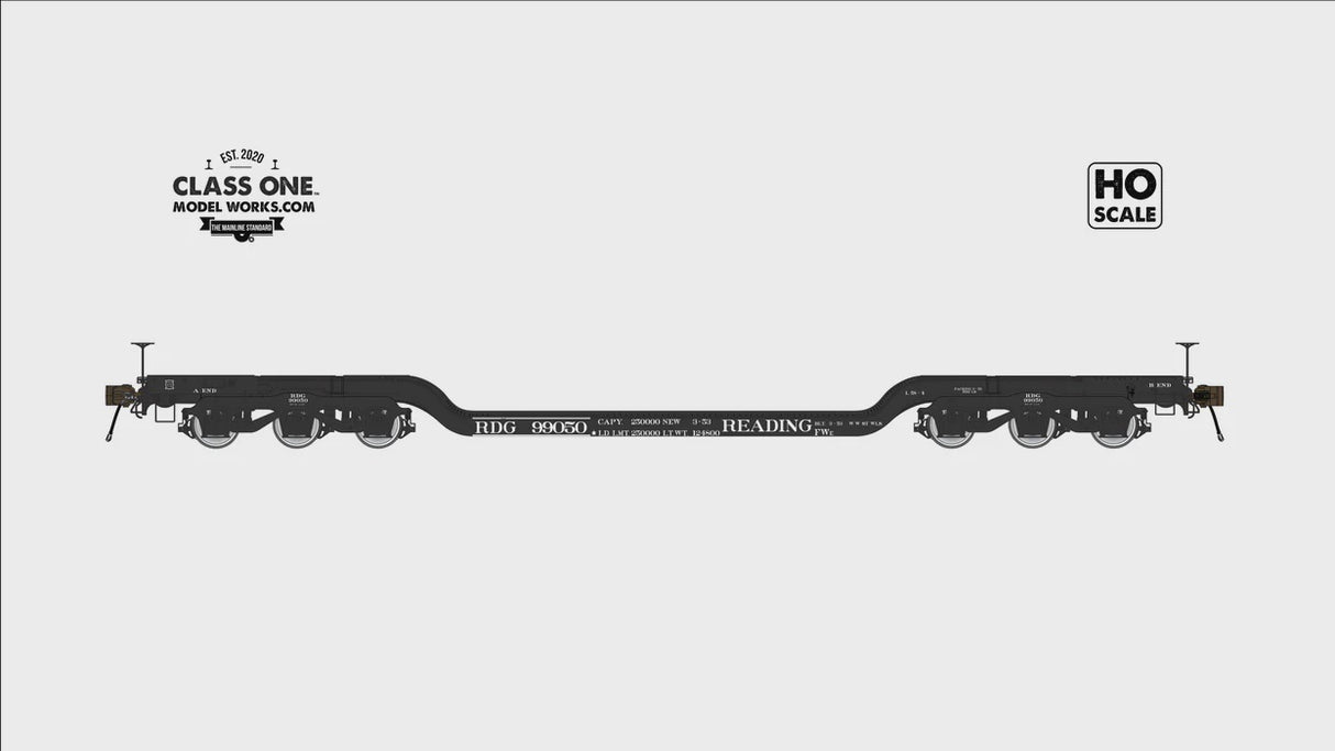 GSC Heavy Duty Flatcar - Reading #99050
