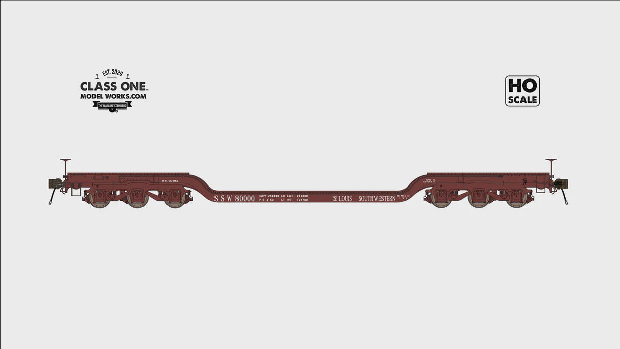 GSC Heavy Duty Flatcar - St. Louis Southwestern #80000