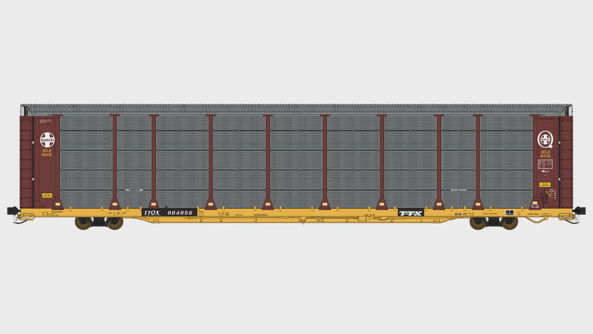 Class One Model Works HO Thrall 20-2 Autorack - Type A - Santa Fe (ATSF) TTQX 800514