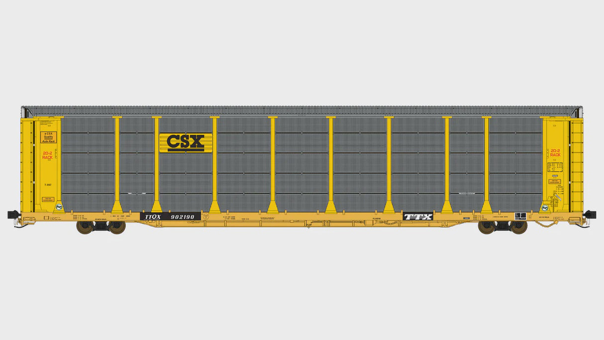 Class One Model Works HO Thrall 20-2 Autorack - Type B - CSX TTQX 802886