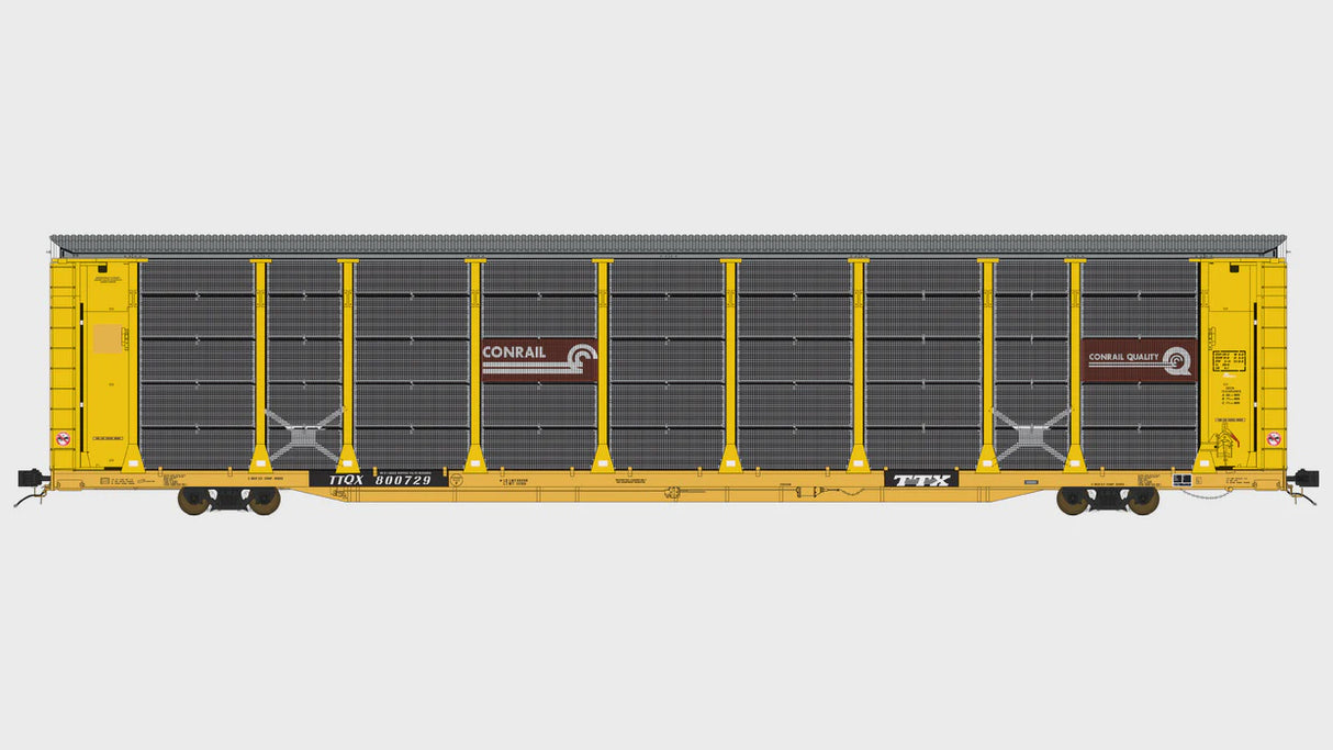 Class One Model Works HO Thrall 20-2 Autorack - Type C - Conrail (CR) TTQX 802457