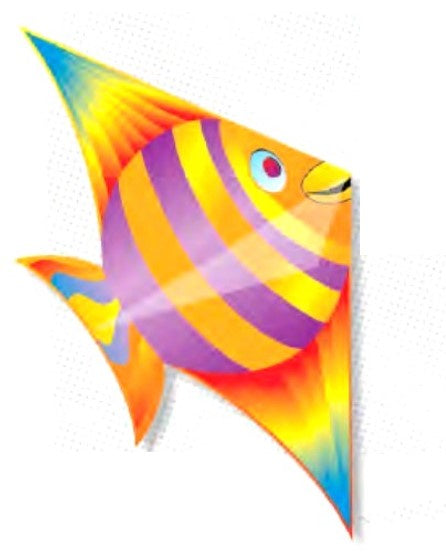 Gayla 52"x28" Tropical Fish Designer Delta Kite
