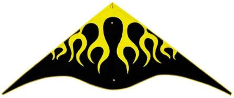 Gayla 50"x24" Sky Fire Black Nylon Kite