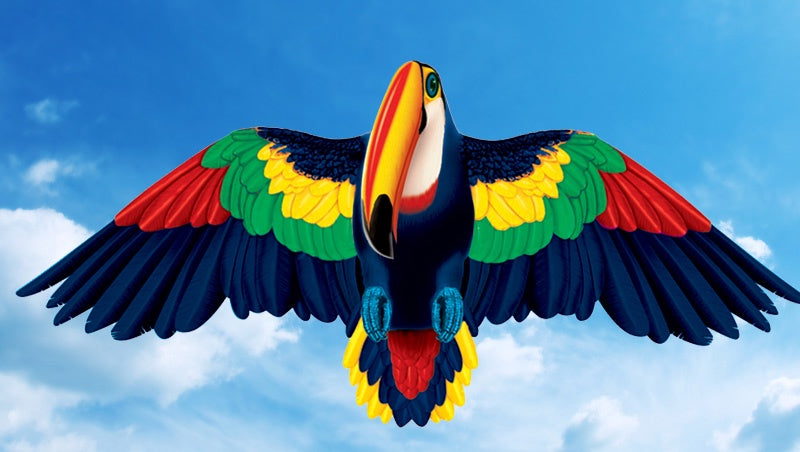 Gayla 55"x24" Toucan Bird Wing Flapper Kite