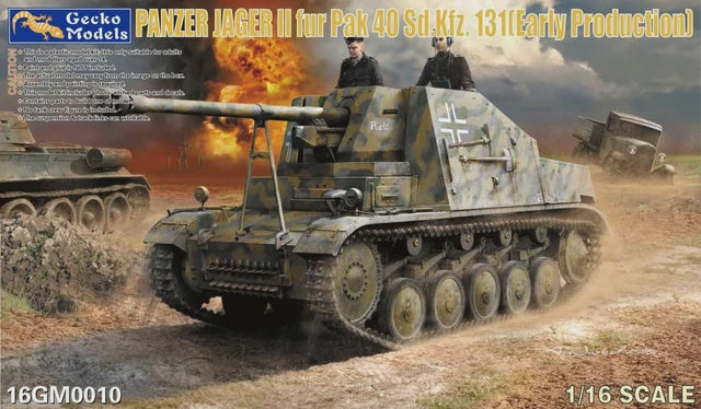Gecko Models 1/16 Gecko PANZER JAGER II fur Pak 40 Sd.Kfz. 131 (Early Production) Plastic Model Kit
