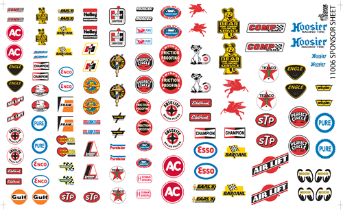 Gofer Racing 11006 Sponsor Sheet Decal