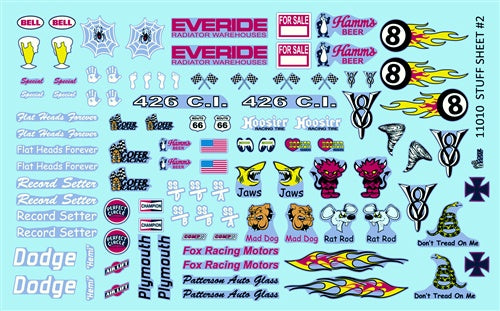 Gofer Racing 11010 Stuff Sheet #2 Decal