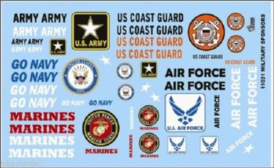 Gofer Racing 11031 Armed Services Decal