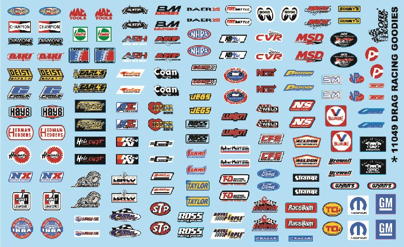 Gofer Racing 11049 Drag Racing Goodies Decal