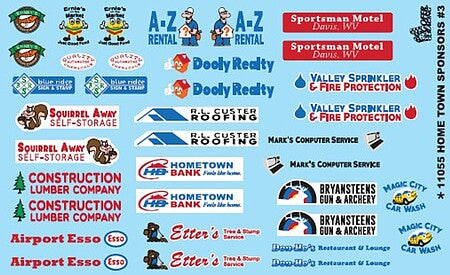 Gofer Racing 11055 Home Town Sponsors Decal