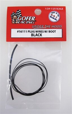 Gofer Racing 16111 Plug Wires With Boot Black